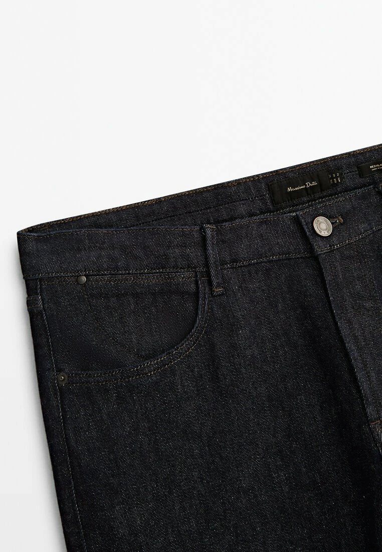 Massimo Dutti Regular Fit - Straight Leg Jeans - Dark Blue 10 Massimo Dutti Regular Fit - Straight Leg Jeans - Dark Blue - Image 8