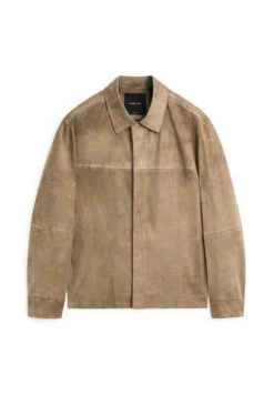 Massimo Dutti OVERSHIRT - Leather Jacket - Sand -Massimo Dutti Shop 1d18290039184f0880183dc5303553fb