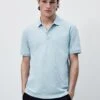 Massimo Dutti Polo Shirt - Blue/Grey -Massimo Dutti Shop 1d29995584474562b309f9d3435499f7