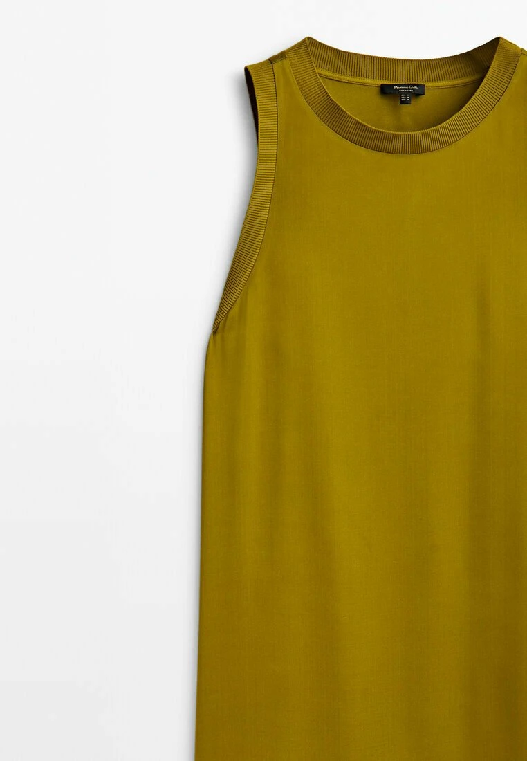 Massimo Dutti Midi With Detail - Day Dress - Green 10 Massimo Dutti Midi With Detail - Day Dress - Green - Image 8