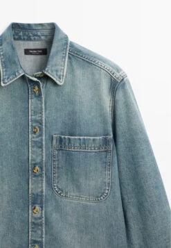 Massimo Dutti LOOSE-FITTING WITH POCKETS - Denim Jacket - Blue Denim -Massimo Dutti Shop 1d958767319c4afc86671049fee8a695