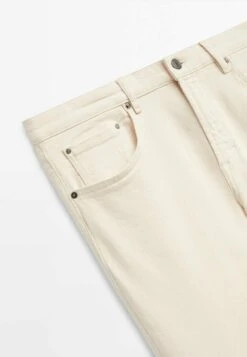 Massimo Dutti Jeans Tapered Fit - Beige -Massimo Dutti Shop 1d9dfbeb540a45c58bb05a475cdcb6cd