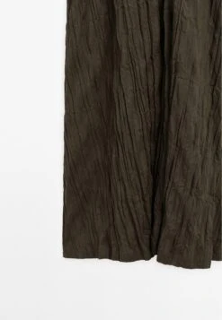 Massimo Dutti CREASED-EFFECT LONG PLEATED - Day Dress - Dark Green -Massimo Dutti Shop 1db1cbac521644c8925fcf19575a3440