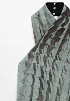 Massimo Dutti PRINT FLOWING HALTER NECK - Top - Blue Grey -Massimo Dutti Shop 1dcdc8439e5347b4ac4c6b5aebe0065f