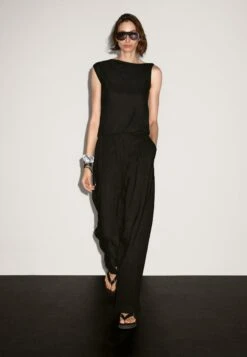 Massimo Dutti ASYMMETRIC WITH KNOT DETAIL - Top - Black -Massimo Dutti Shop 1dff3134b36a4b718d2f0870441b89a0