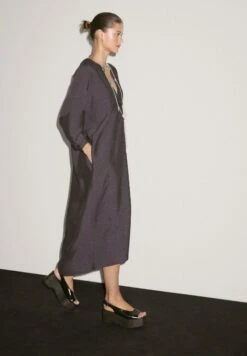 Massimo Dutti LONG TUNIC WIDE LONG SLEEVE - Day Dress - LILAC -Massimo Dutti Shop 1e02a5eedec3435d95547bc3b3a970cf