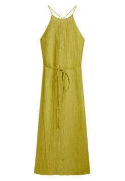Massimo Dutti Waffle-Texture Halter- Day Dress - Green -Massimo Dutti Shop 1e4de50ad0024cf7b090e4d0ddd26ade