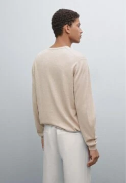 Massimo Dutti FINE CREW NECK WITH LONG SLEEVE - Jumper - Beige -Massimo Dutti Shop 1e60d5e979eb43e590b1d4a4014a757f