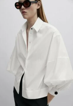 Massimo Dutti StudioWith Sleeve Detail - Button-Down Blouse