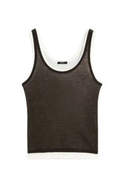 Massimo Dutti DOUBLE-STRAP WITH ROUND NECK - Basic T-shirt - Dark Brown 13 Massimo Dutti DOUBLE-STRAP WITH ROUND NECK - Basic T-shirt - Dark Brown -Massimo Dutti Shop 1e833e34987c456e9c9295a4d7831212