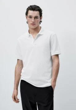 Massimo Dutti Polo Shirt - White