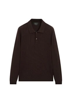 Massimo Dutti CASHMERE LONG SLEEVE POLO COLLAR - Long Sleeved Top - Grey -Massimo Dutti Shop 1eaadfca7c1e4875bb1dd471f2098952