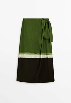 Massimo Dutti Kirt With Tie-Dye Hem - A-Line Skirt -Massimo Dutti Shop 1ed3e693a52045478c0e59cdef715e11