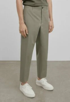 Massimo Dutti Studio - Wide Fit Poplin - Chinos - Khaki