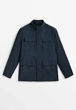 Massimo Dutti Technical With Zip- Summer Jacket - Dark Blue -Massimo Dutti Shop 1ef7f34f7a134d1e81298bc11e7c064d