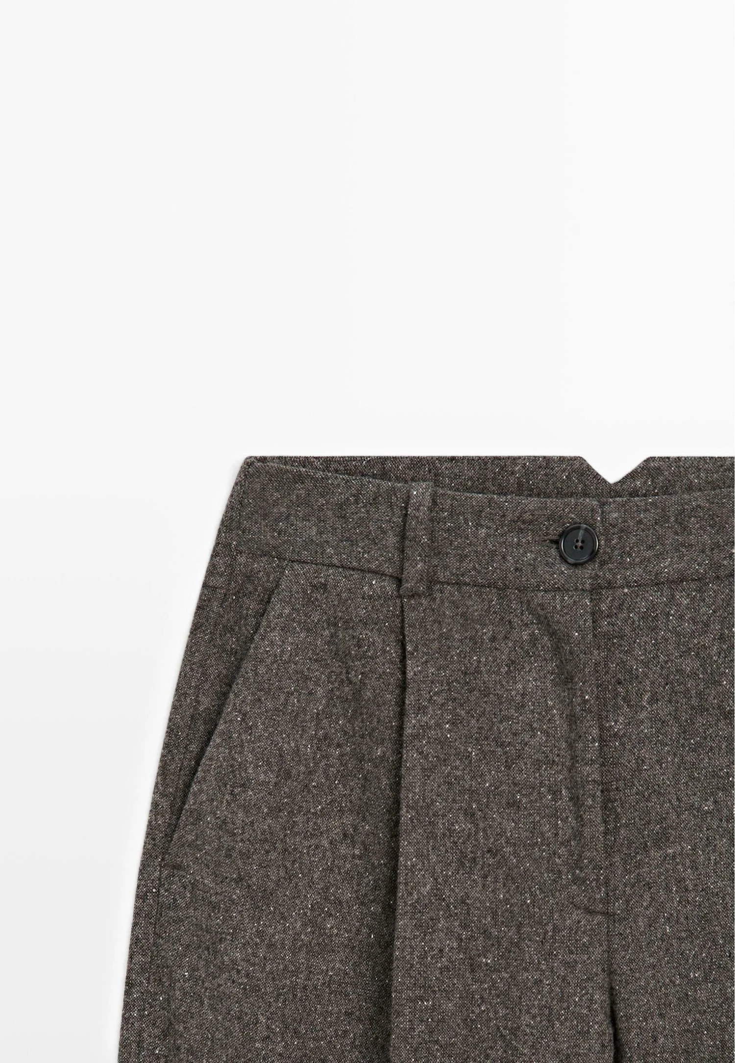 Massimo Dutti KNICKERBOCKER YARN EFFECT - Suit Trousers - Dark Brown 11 Massimo Dutti KNICKERBOCKER YARN EFFECT - Suit Trousers - Dark Brown - Image 9