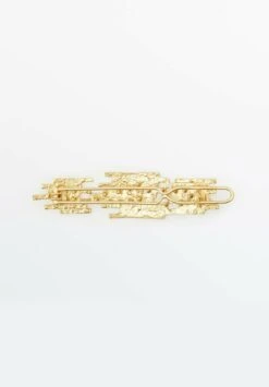 Massimo Dutti Rough-Textured - Hair Styling Accessory - Gold Coloured -Massimo Dutti Shop 1f57318acc1441d1a174bd7c53d64002