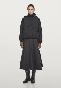 Massimo Dutti WATER-REPELLENT PADDED WITH HIGH NECK - Parka - Black