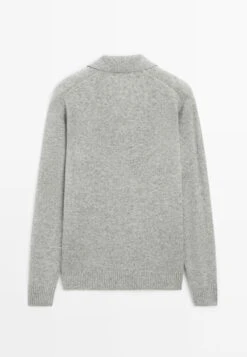 Massimo Dutti V-NECK - Long Sleeved Top - Light Grey -Massimo Dutti Shop 1f757a129bc64df59d787bf29b54d867