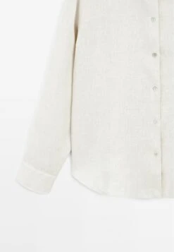 Massimo Dutti LIGHTWEIGHT FLOWING - Button-down Blouse - Beige -Massimo Dutti Shop 1f7910c8a5c64d289d160b1127ef62b4