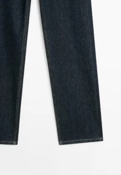 Massimo Dutti STRAIGHT-LEG HIGH-WAIST - Straight Leg Jeans - Dark Blue -Massimo Dutti Shop 1fbe01c025714268bbb61a835484ff06