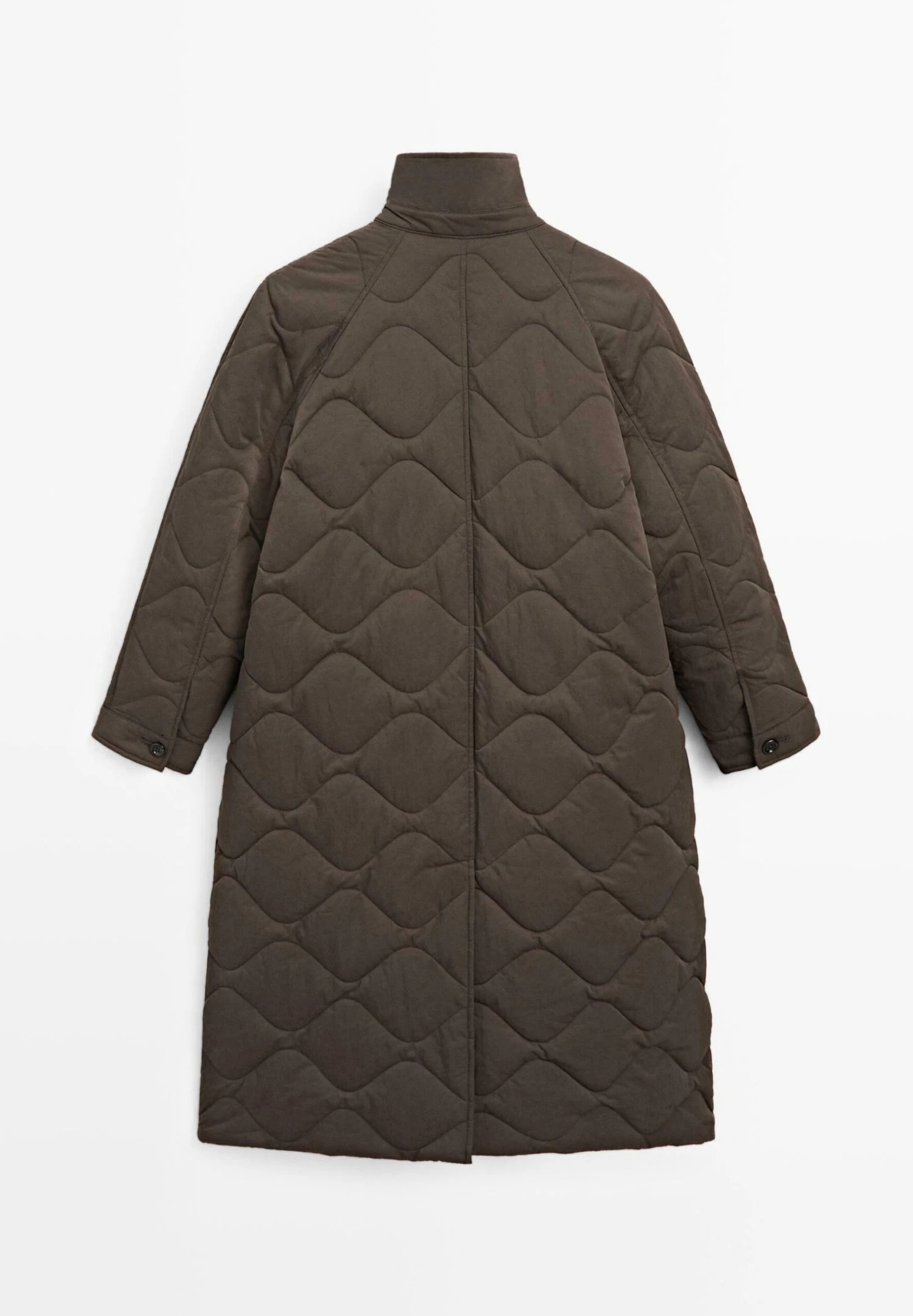 Massimo Dutti LONG WATER-REPELLENT PUFFER - Winter Coat - Khaki 8 Massimo Dutti LONG WATER-REPELLENT PUFFER - Winter Coat - Khaki - Image 6