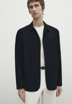 Massimo Dutti Technical - Summer Jacket - Dark Blue