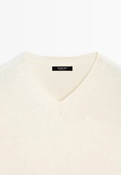 Massimo Dutti V-NECK - Jumper - Beige -Massimo Dutti Shop 1ffd47a843e94a10a47db840c906b15c