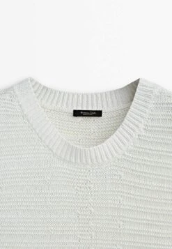 Massimo Dutti Textured With Vents - Top - White -Massimo Dutti Shop 2004b386d12e4a19b1220665c46d77d1