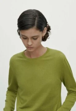 Massimo Dutti Crew Neck Blend - Sweatshirt - Green -Massimo Dutti Shop 2005831c9980404ea9ab330d41ba23b8