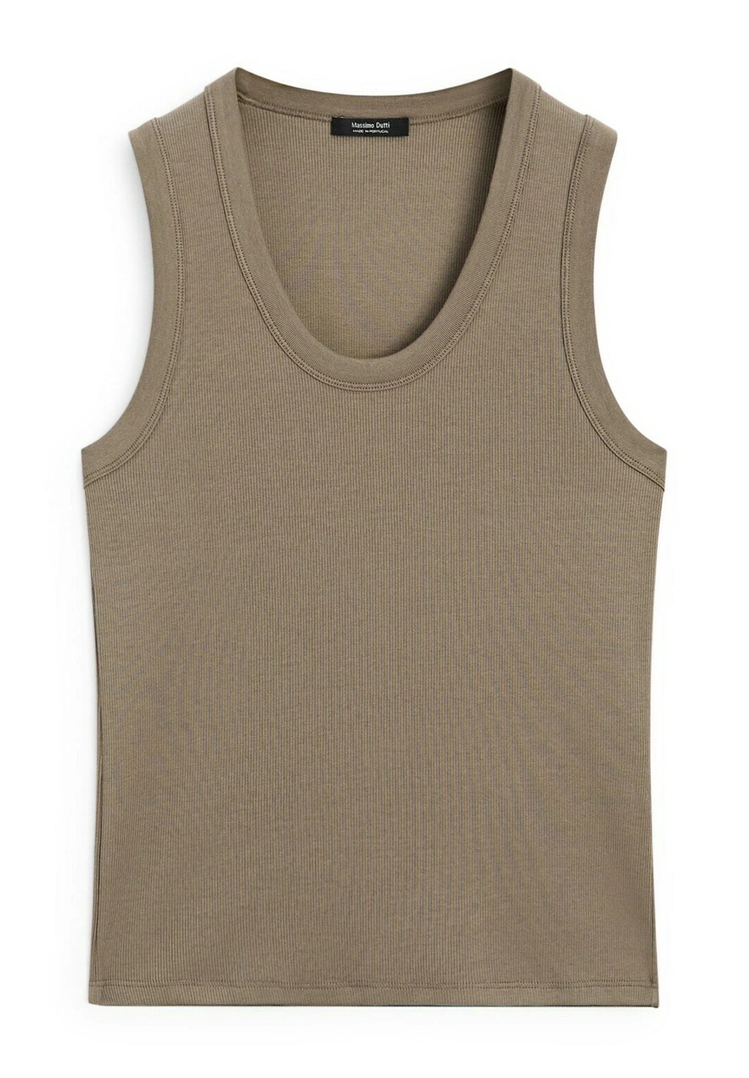 Massimo Dutti HEAVY WEIGHT RIBBED ROUND NECK - Basic T-shirt - White 13 Massimo Dutti HEAVY WEIGHT RIBBED ROUND NECK - Basic T-shirt - White - Image 11