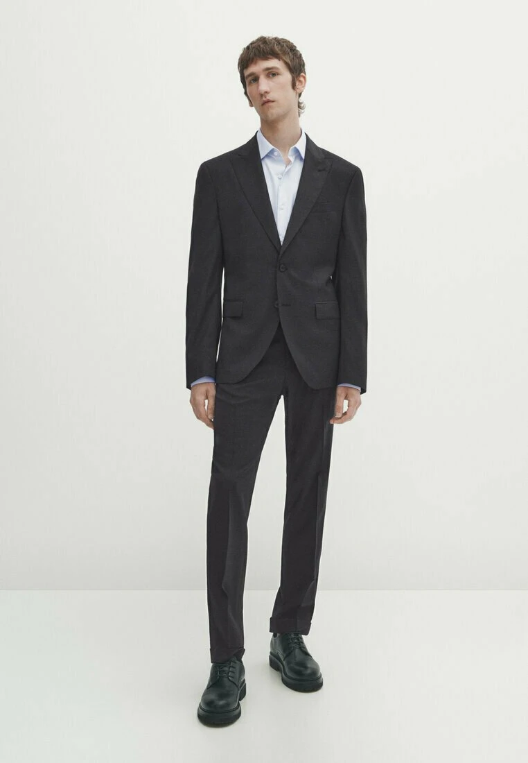 Massimo Dutti Blazer Jacket - Dark Grey 4 Massimo Dutti Blazer Jacket - Dark Grey - Image 2