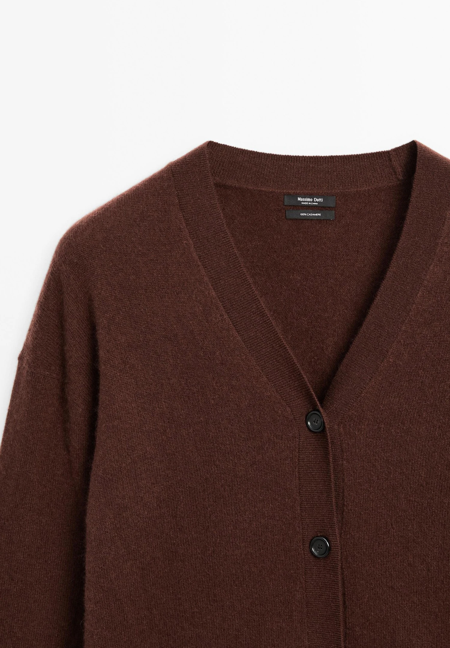 Massimo Dutti BUTTONED OVERSIZE WITH V-NECK - Cardigan - Bordeaux 11 Massimo Dutti BUTTONED OVERSIZE WITH V-NECK - Cardigan - Bordeaux - Image 9