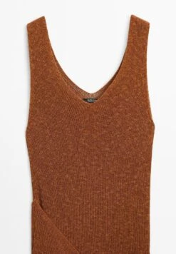 Massimo Dutti LONG CROSSOVER - Shift Dress - Mottled Orange -Massimo Dutti Shop 20b6a643613b4c3383613e528524ae79