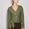 Massimo Dutti FLOWING GARMENT WITH TIE DETAIL AT THE WAIST - Blouse - Mottled Dark Green 1 Massimo Dutti FLOWING GARMENT WITH TIE DETAIL AT THE WAIST - Blouse - Mottled Dark Green -Massimo Dutti Shop 20dd8c73731a445eba5152fa255a74c9