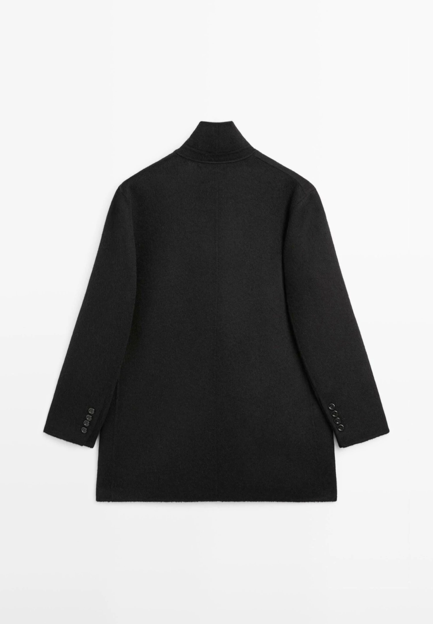 Massimo Dutti ONE-NECK - Classic Coat - Black 9 Massimo Dutti ONE-NECK - Classic Coat - Black - Image 7