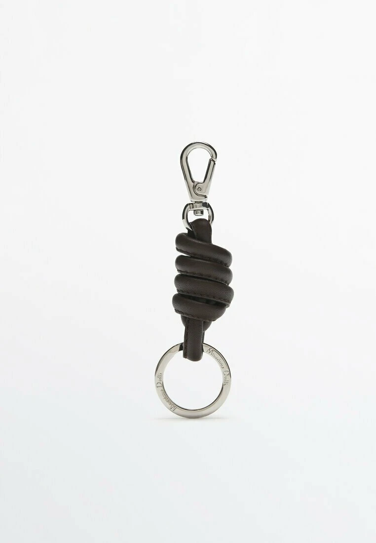 Massimo Dutti With Knot Detail - Keyring - Brown 8 Massimo Dutti With Knot Detail - Keyring - Brown - Image 6