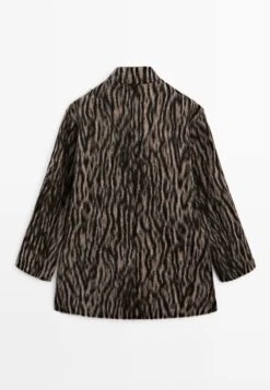 Massimo Dutti ANIMAL PRINT - Classic Coat - Mottled Brown -Massimo Dutti Shop 20fa1825303646349ea87c8f9f6d474b