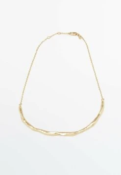 Massimo Dutti Coarse-Textured Choker - Necklace - Gold Coloured -Massimo Dutti Shop 21078b41561a4cab8f67026b24198491