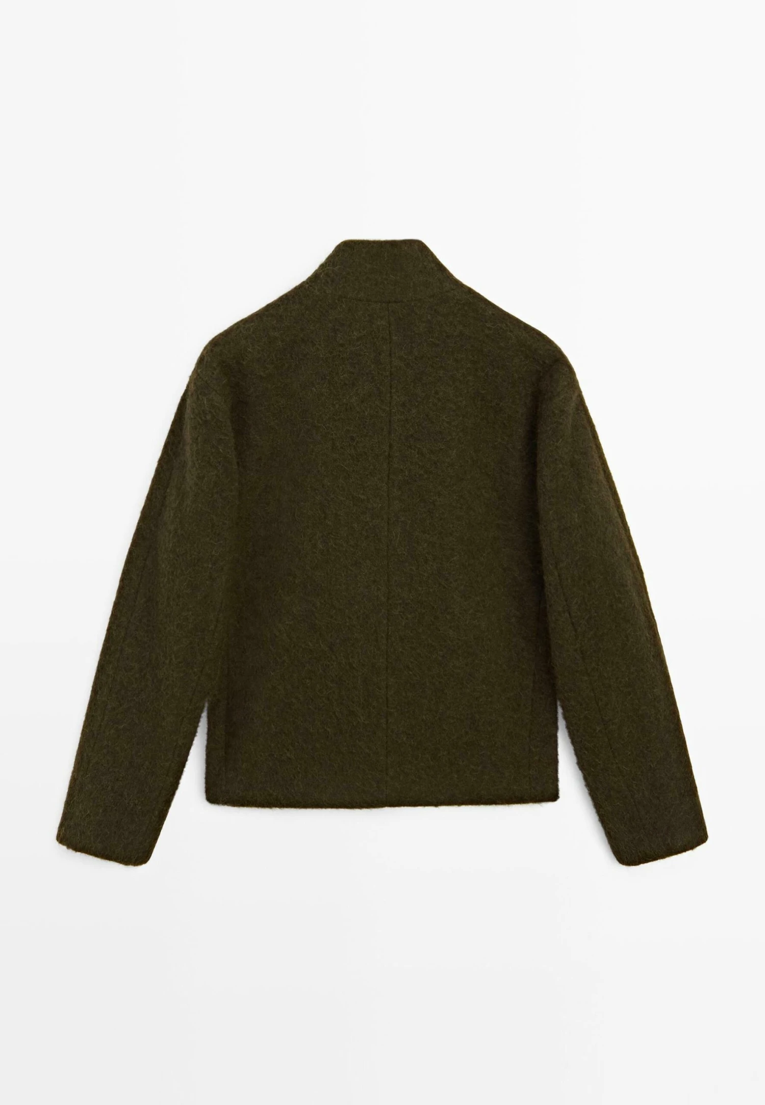 Massimo Dutti SHORT ALPACA - Cardigan - Khaki 10 Massimo Dutti SHORT ALPACA - Cardigan - Khaki - Image 8