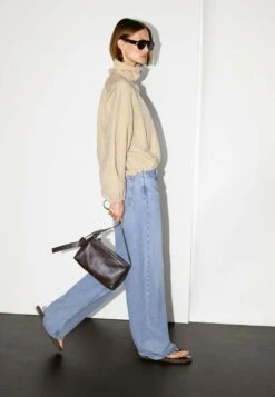 Massimo Dutti HIGH NECK BOMBER - Summer Jacket - Beige -Massimo Dutti Shop 211ed372990a4ba0afac630d8aa5d976