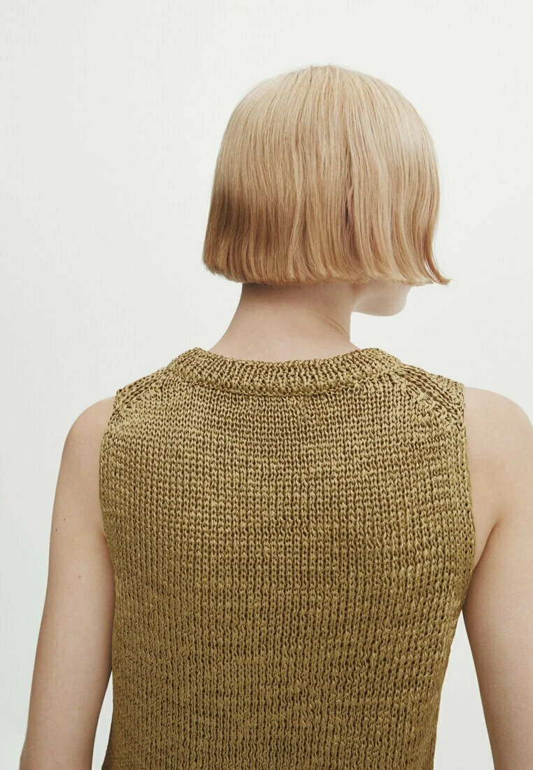 Massimo Dutti With Slits - Jumper - Gold Coloured 5 Massimo Dutti With Slits - Jumper - Gold Coloured - Image 3