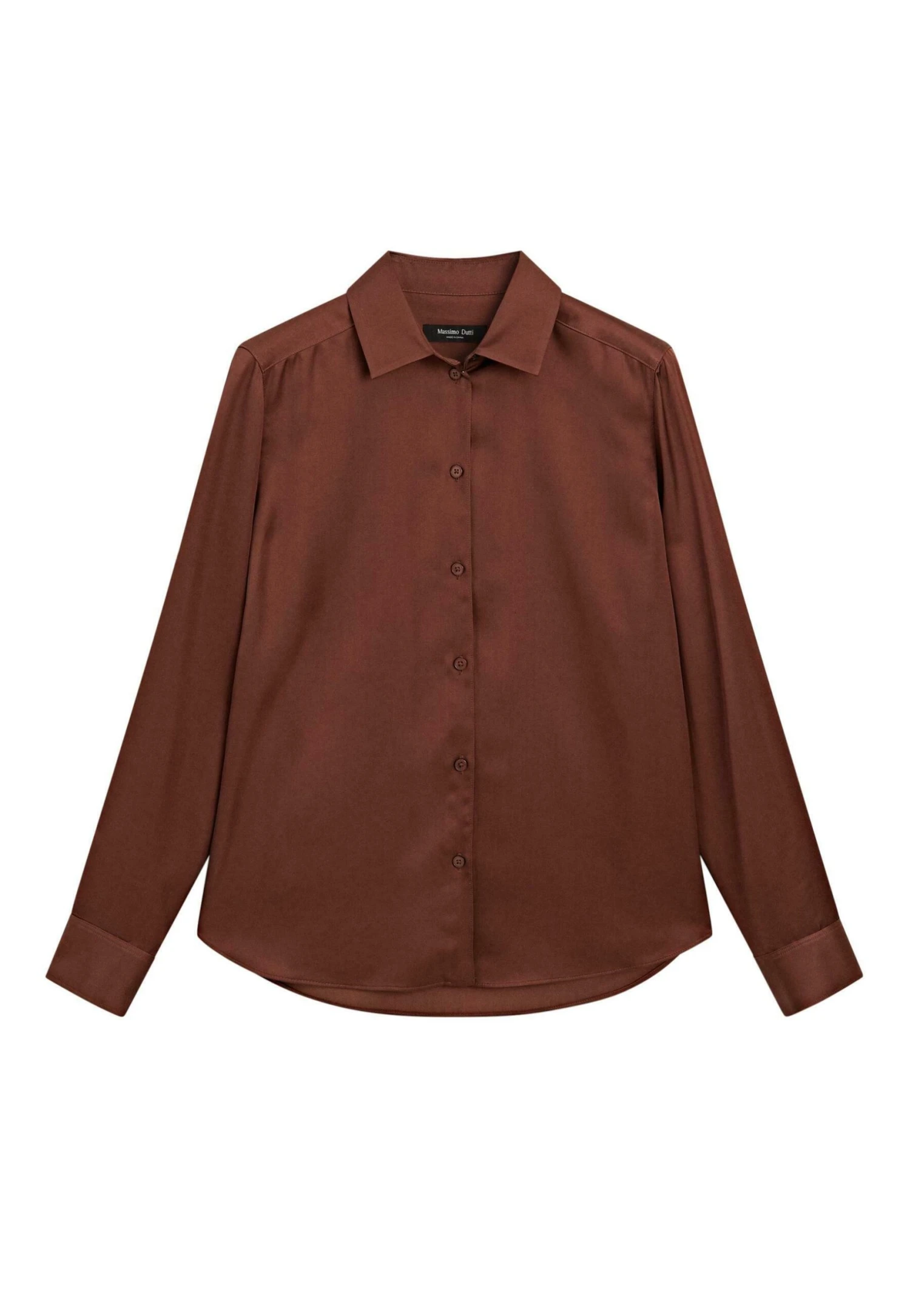 Massimo Dutti FLOWING SATIN LONG SLEEVE - Button-down Blouse - Yellow 17 Massimo Dutti FLOWING SATIN LONG SLEEVE - Button-down Blouse - Yellow - Image 15