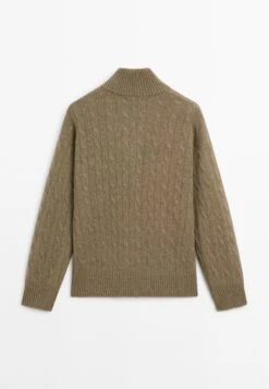 Massimo Dutti HIGH NECK WITH ZIP - Jumper - Mottled Green 19 Massimo Dutti HIGH NECK WITH ZIP - Jumper - Mottled Green -Massimo Dutti Shop 21451ba63ec34b99b1e22b57015ebede