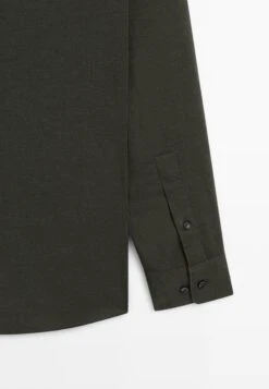 Massimo Dutti SLIM FIT TWILL MELANGE - Shirt - Dark Green -Massimo Dutti Shop 21e6e99b40ca41fa8d7cc84ec77b232f