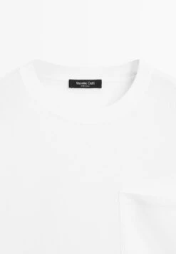 Massimo Dutti OVERSIZE LONG SLEEVE WITH POCKET DETAILS - Long Sleeved Top - White -Massimo Dutti Shop 21e733ae9ab84039a1070086ce9715c7