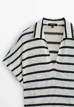 Massimo Dutti Blend Striped - Jumper Dress - Beige -Massimo Dutti Shop 22002f997468454bbabad732fac6fdd3