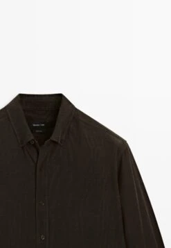 Massimo Dutti REGULAR FIT NEEDLECORD - Shirt - Dark Brown -Massimo Dutti Shop 22091a840344438093f2c9af4be22fbc