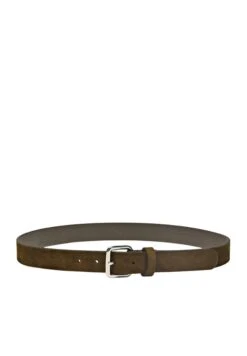Massimo Dutti SPLIT WITH SQUARE BUCKLE - Belt - Brown