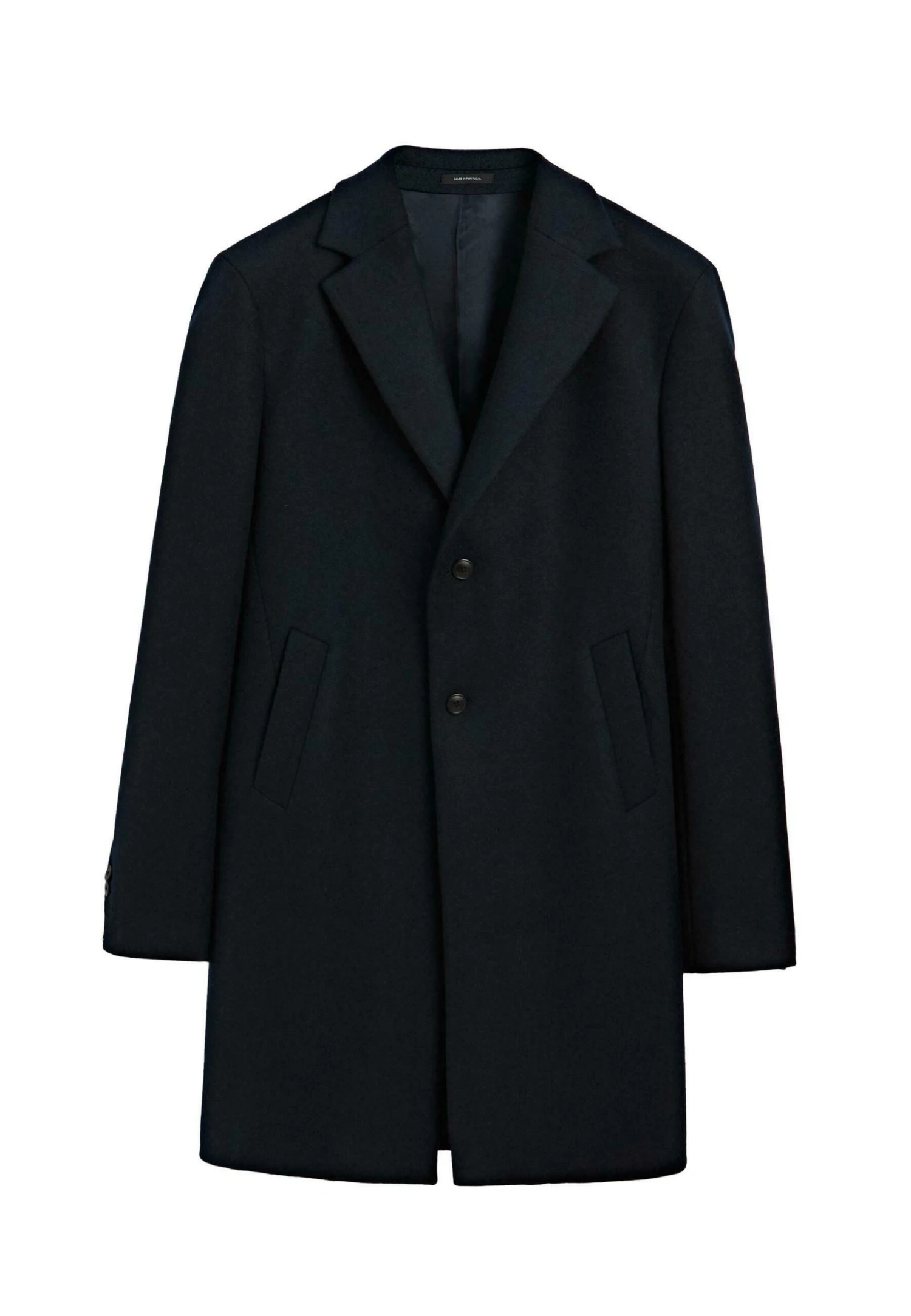 Massimo Dutti LONG WITH LAPEL COLLAR - Classic Coat - Dark Blue 7 Massimo Dutti LONG WITH LAPEL COLLAR - Classic Coat - Dark Blue - Image 5